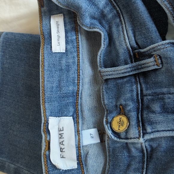 FRAME Le High style Women's Blue Jeans - Picture 2 of 8